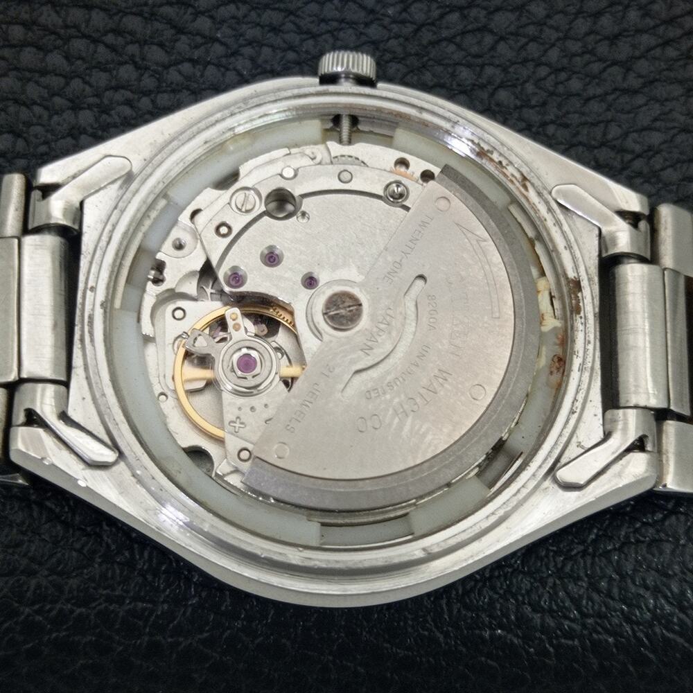 Vintage 1974 Citizen Automatic Mens Silver Watch W/daydate & Gray accents - Picture 10 of 10